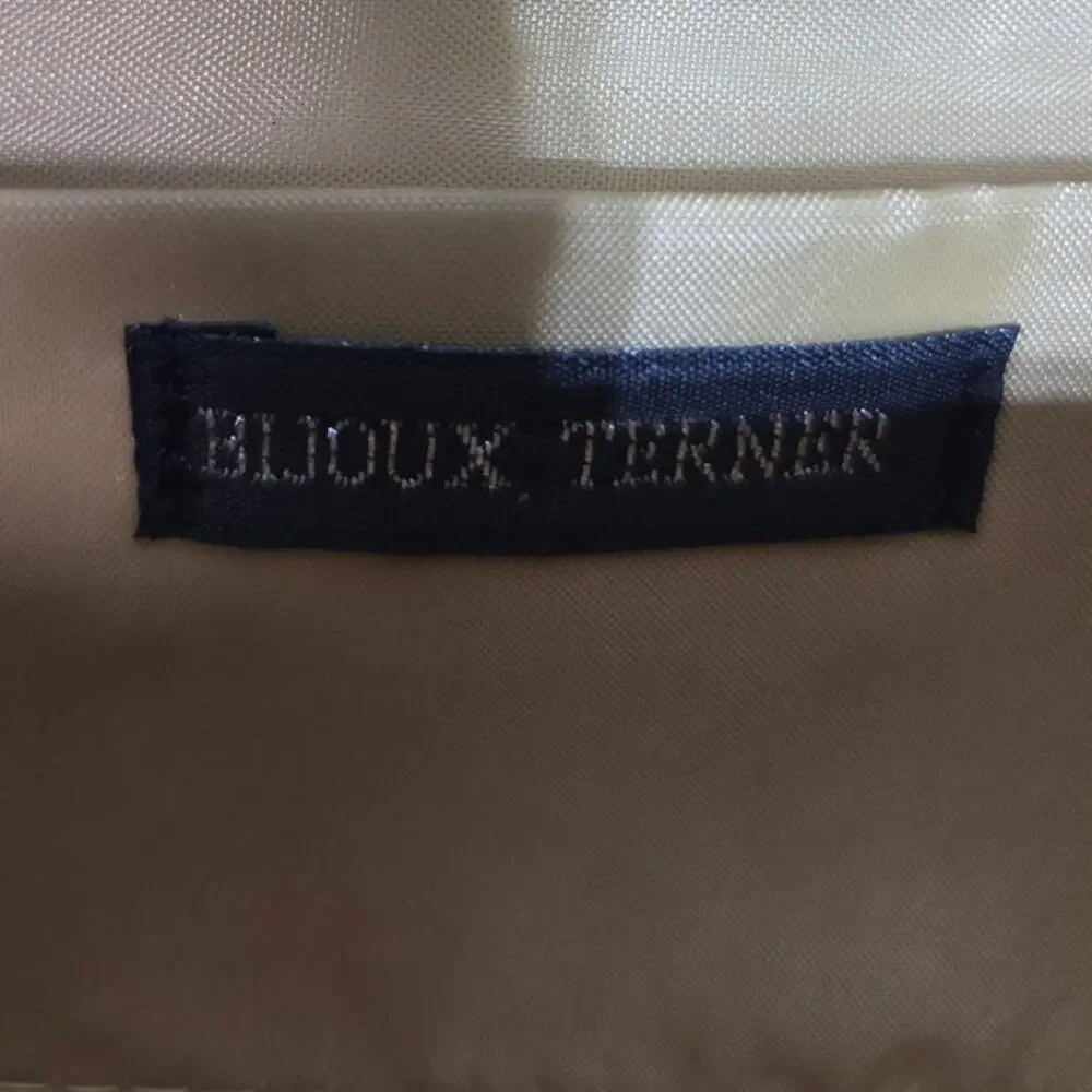 Bijoux Terner Gold Rouch Clutch Purse with Bead Detail